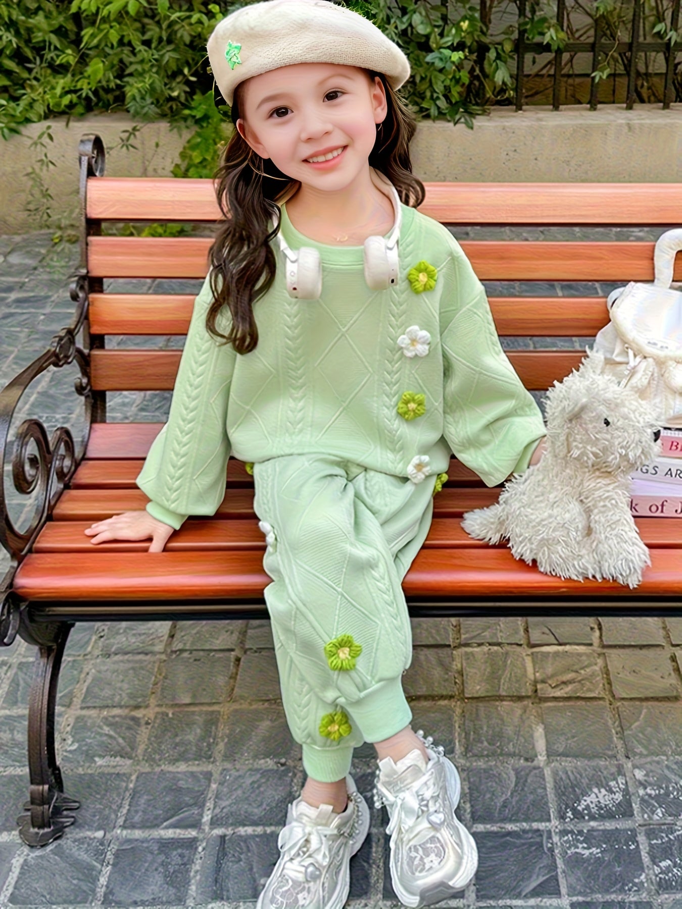 Girls' Spring and Autumn Fashion Set Korean Style 2025 New Girls' Outfit with Two-Piece Internet Celebrity