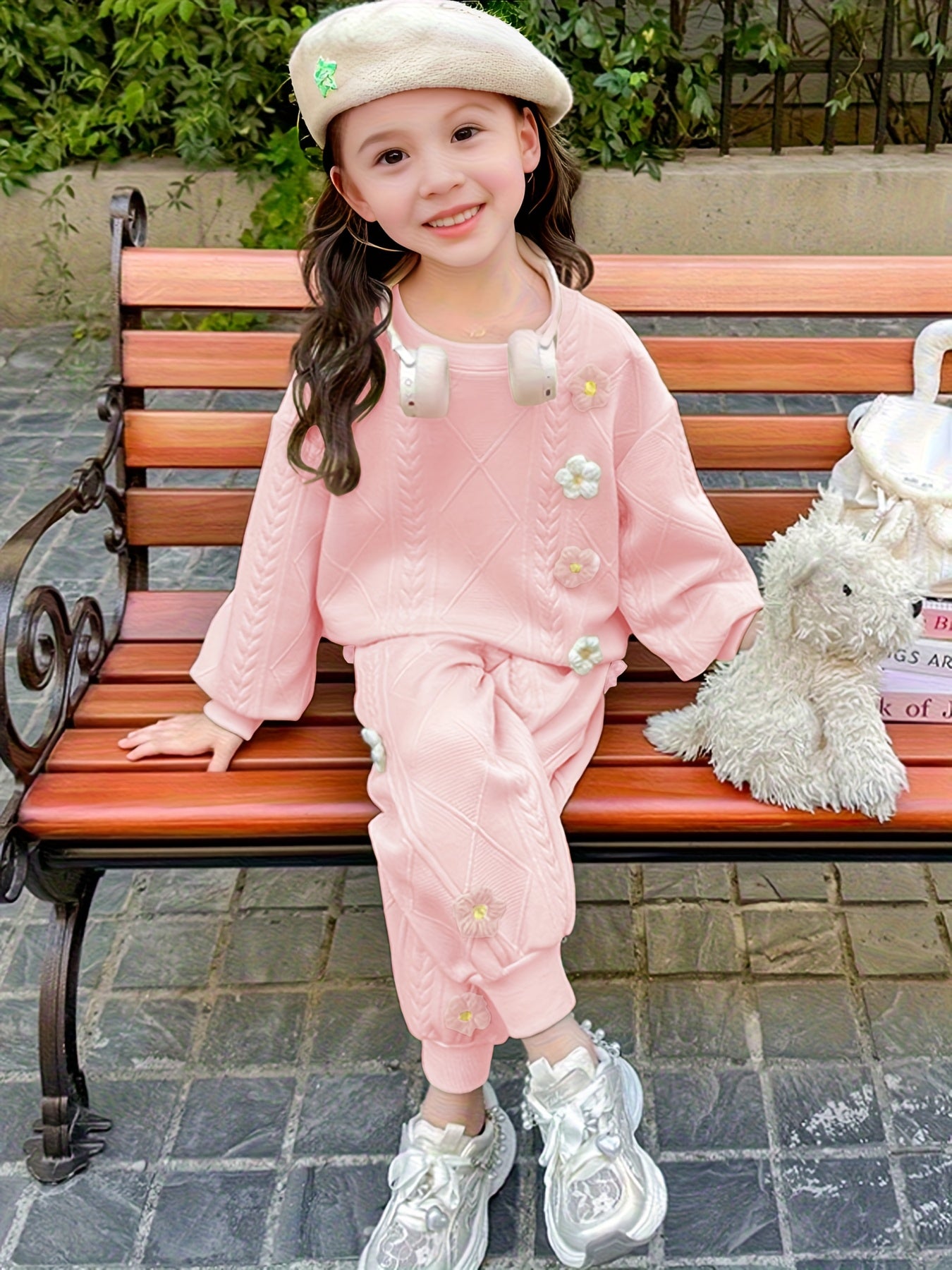Girls' Spring and Autumn Fashion Set Korean Style 2025 New Girls' Outfit with Two-Piece Internet Celebrity