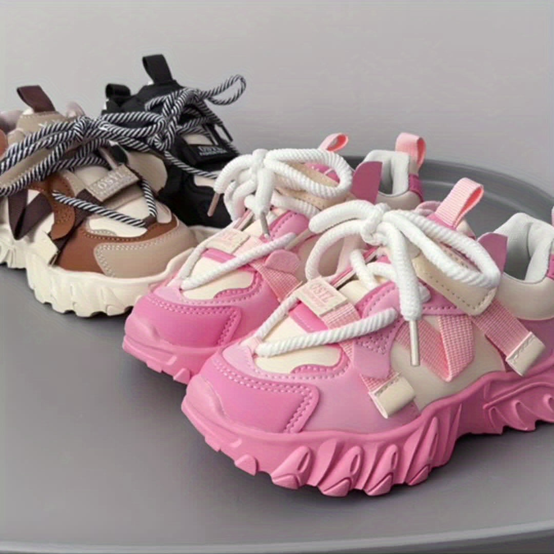 New Trendy Fashion Jelly Color Casual Dad Sports Shoes Lightweight Outdoor Sneakers for