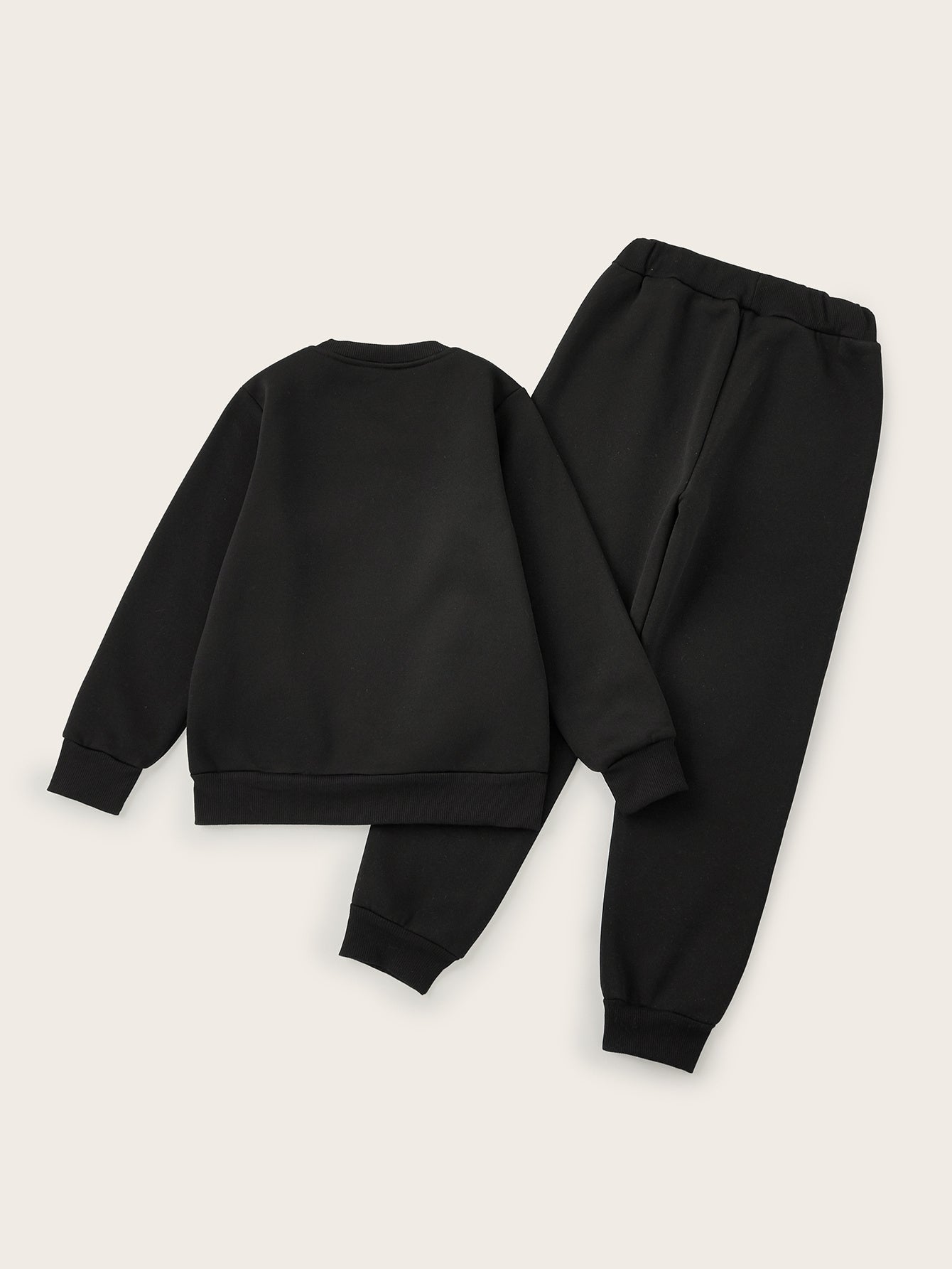 Cozy & Cute Girls' 2pcs Set: 'Just A Girl Who Loves Gymnastics' Printed Sweatshirt and Fleece-Lined Joggers - Perfect for Fall\u002FWinter, Round Neck,