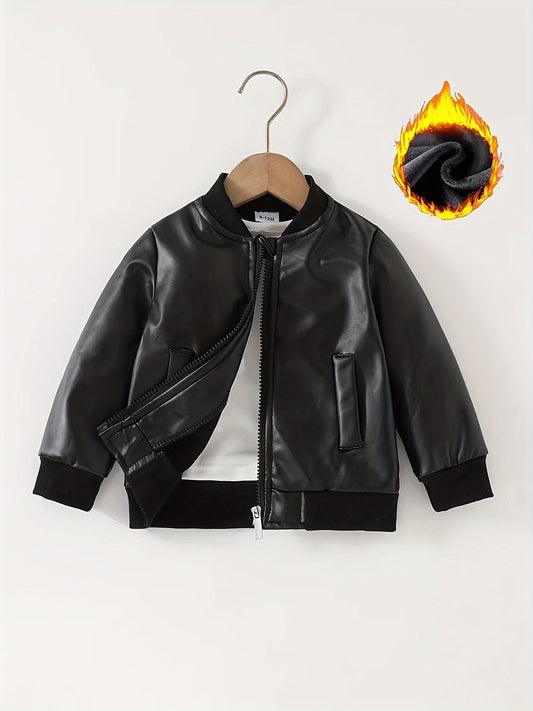 Fashionable And Cool Jackets for Children Under 3 Years Old, Suitable for Autumn And Winter, Windproof And, Featuring a Long-Sleeve Zip Closure, Regular Fit