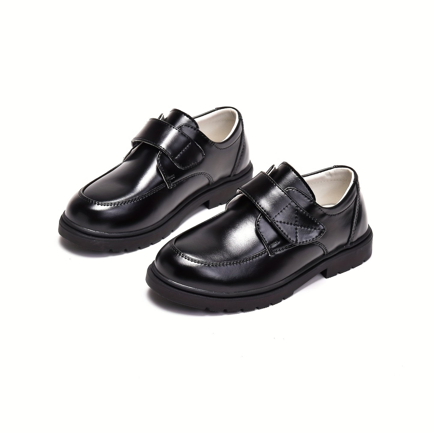 Boys' School Shoes Soft Sole Performance New Style Black Flower Boy Little Boys