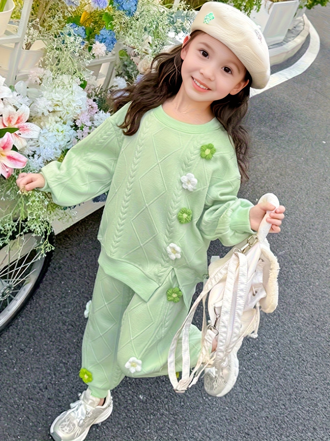 Girls' Spring and Autumn Fashion Set Korean Style 2025 New Girls' Outfit with Two-Piece Internet Celebrity