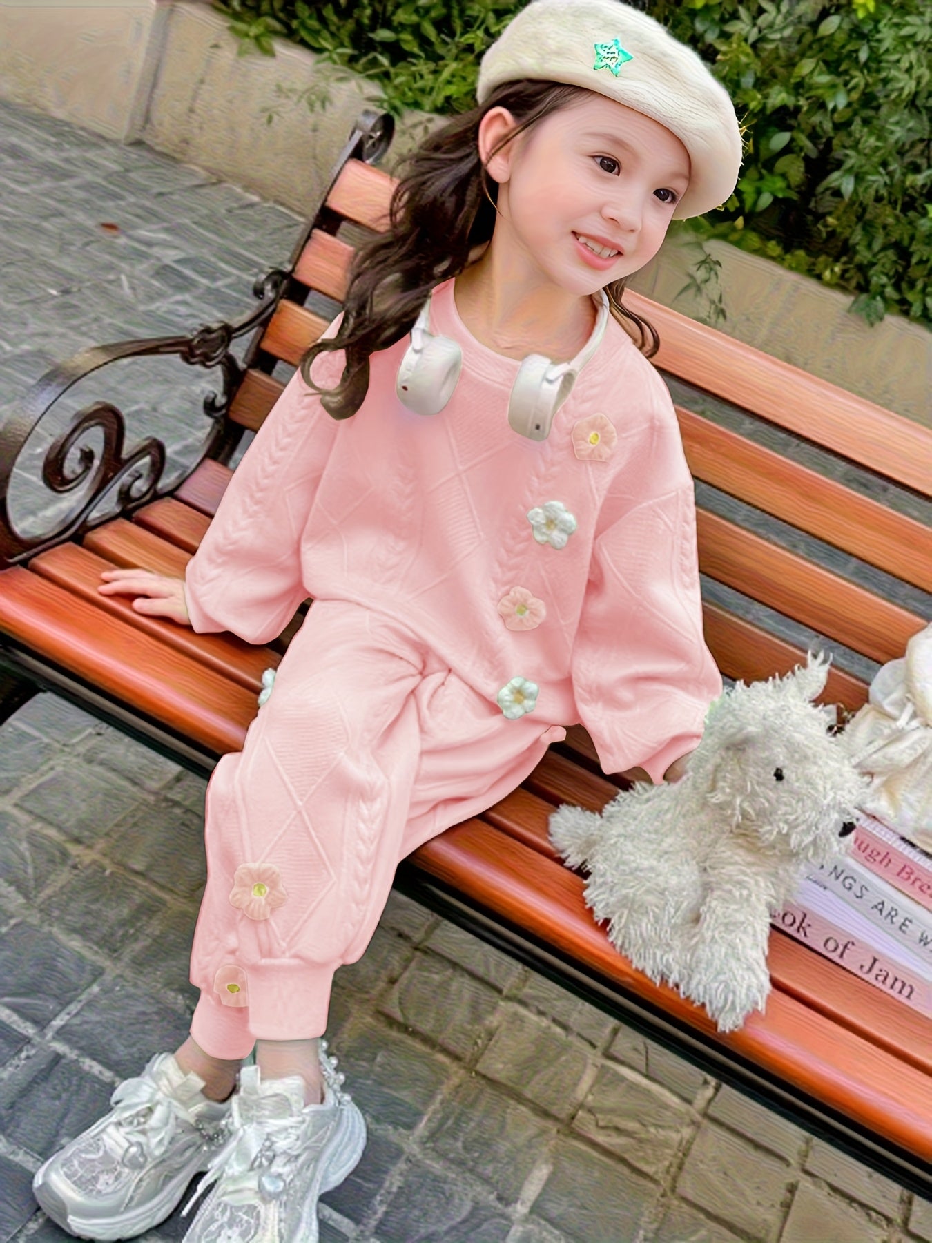 Girls' Spring and Autumn Fashion Set Korean Style 2025 New Girls' Outfit with Two-Piece Internet Celebrity