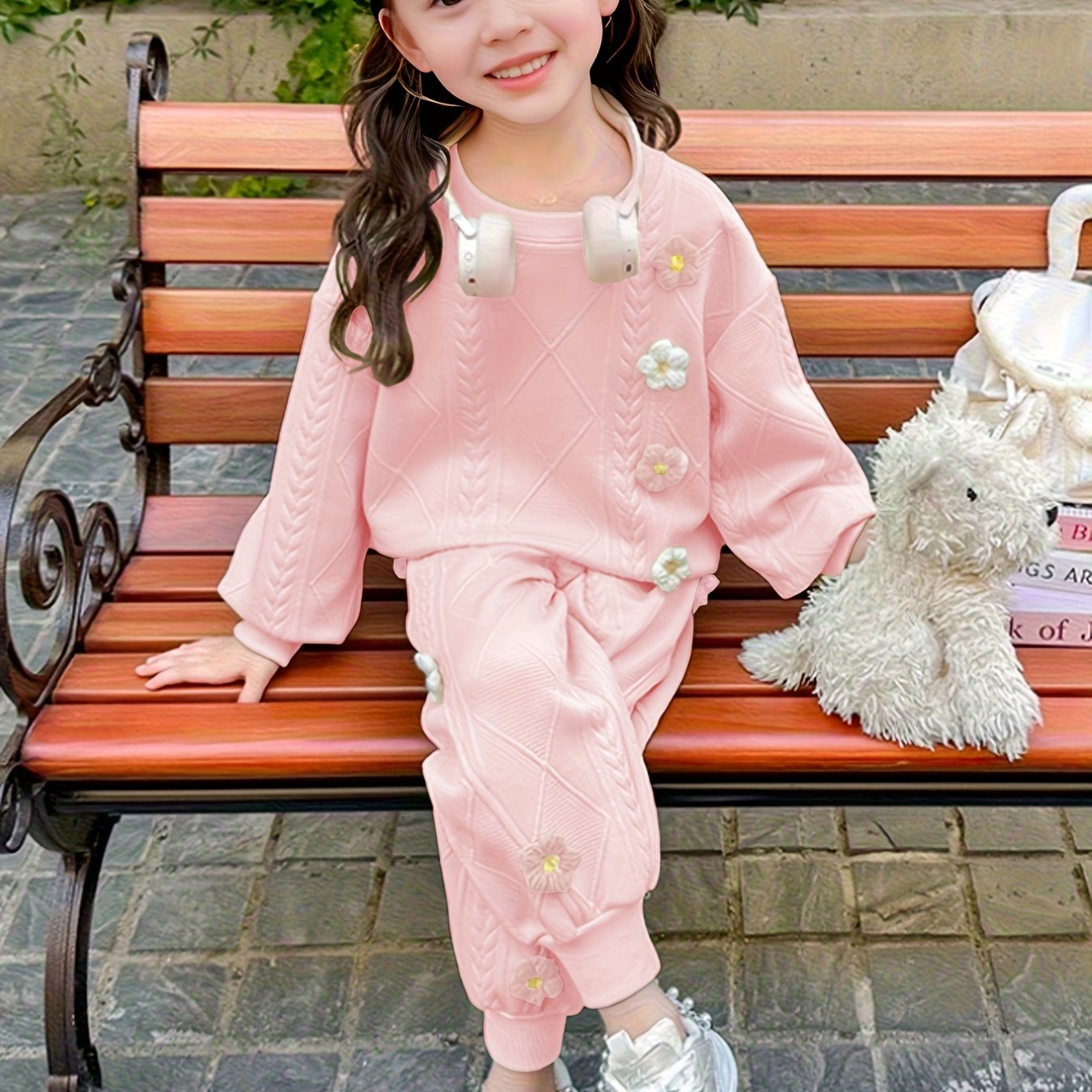 Girls' Spring and Autumn Fashion Set Korean Style 2025 New Girls' Outfit with Two-Piece Internet Celebrity