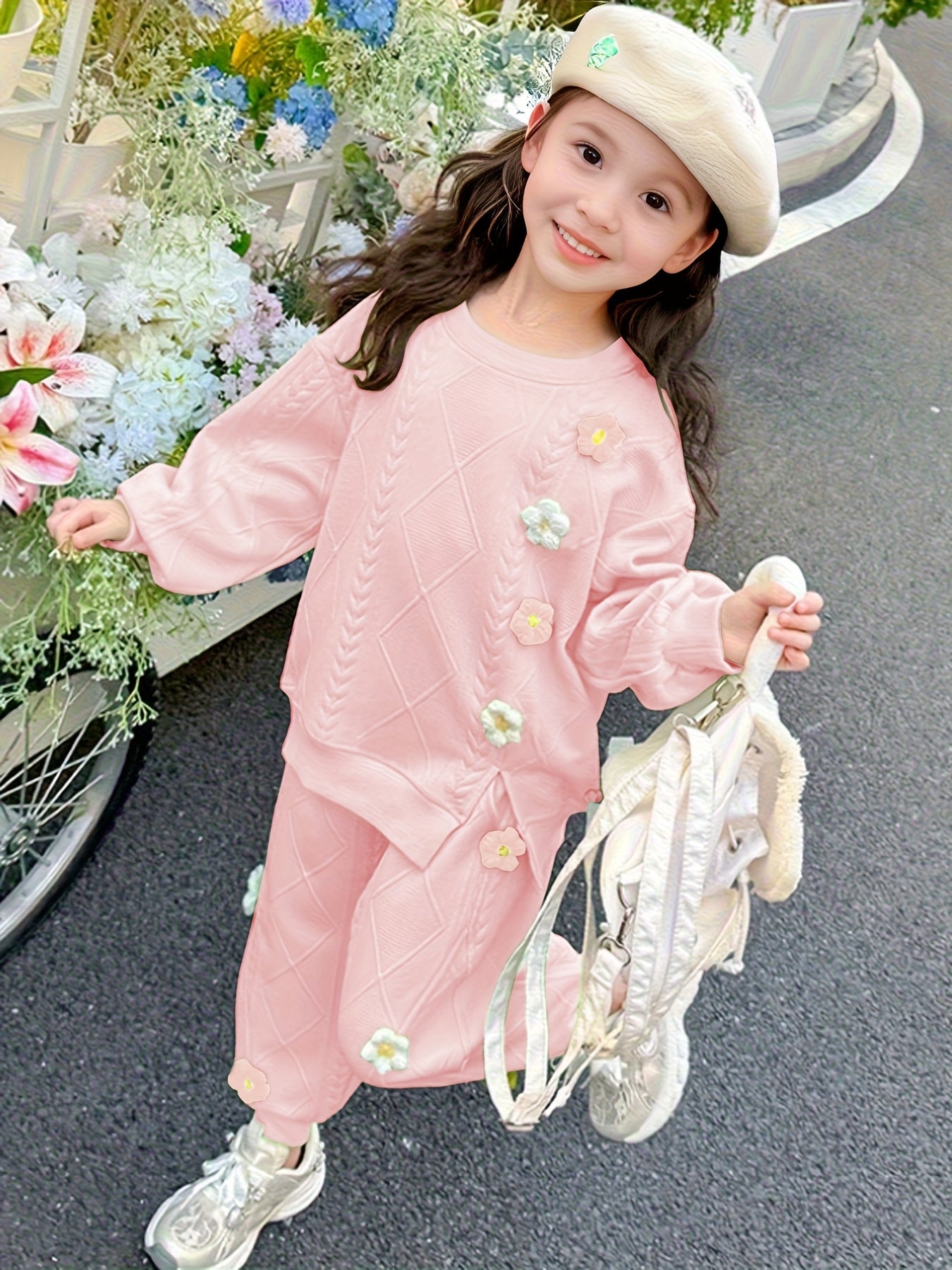 Girls' Spring and Autumn Fashion Set Korean Style 2025 New Girls' Outfit with Two-Piece Internet Celebrity