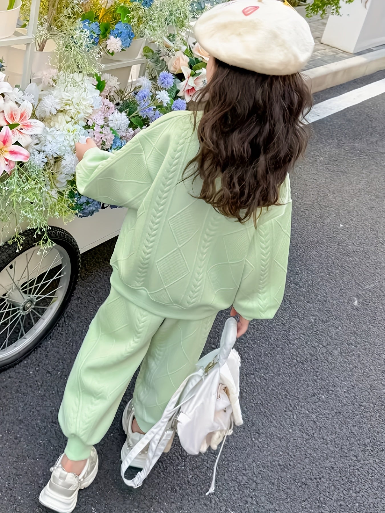 Girls' Spring and Autumn Fashion Set Korean Style 2025 New Girls' Outfit with Two-Piece Internet Celebrity