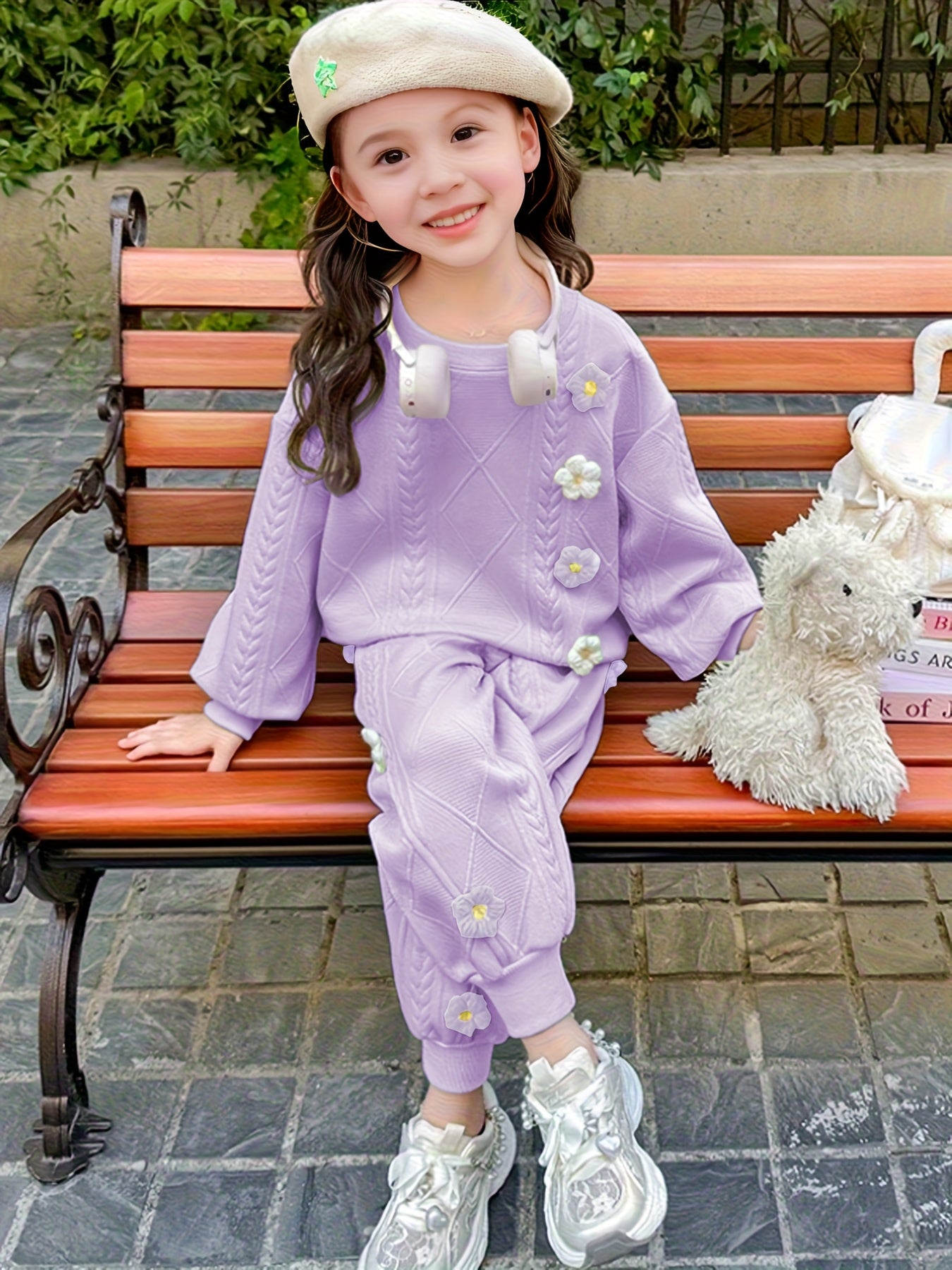 Girls' Spring and Autumn Fashion Set Korean Style 2025 New Girls' Outfit with Two-Piece Internet Celebrity