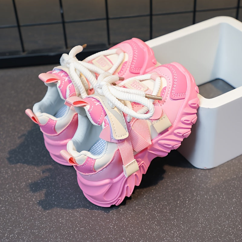 New Trendy Fashion Jelly Color Casual Dad Sports Shoes Lightweight Outdoor Sneakers for