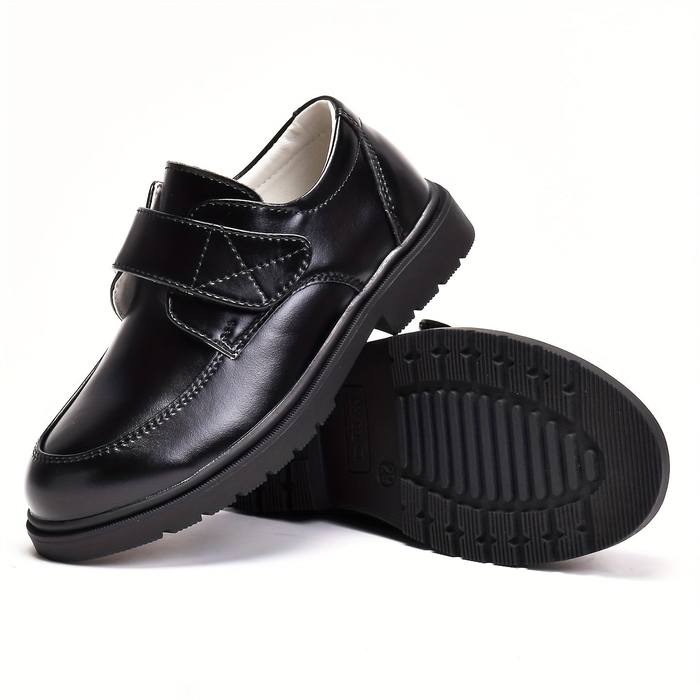 Boys' School Shoes Soft Sole Performance New Style Black Flower Boy Little Boys