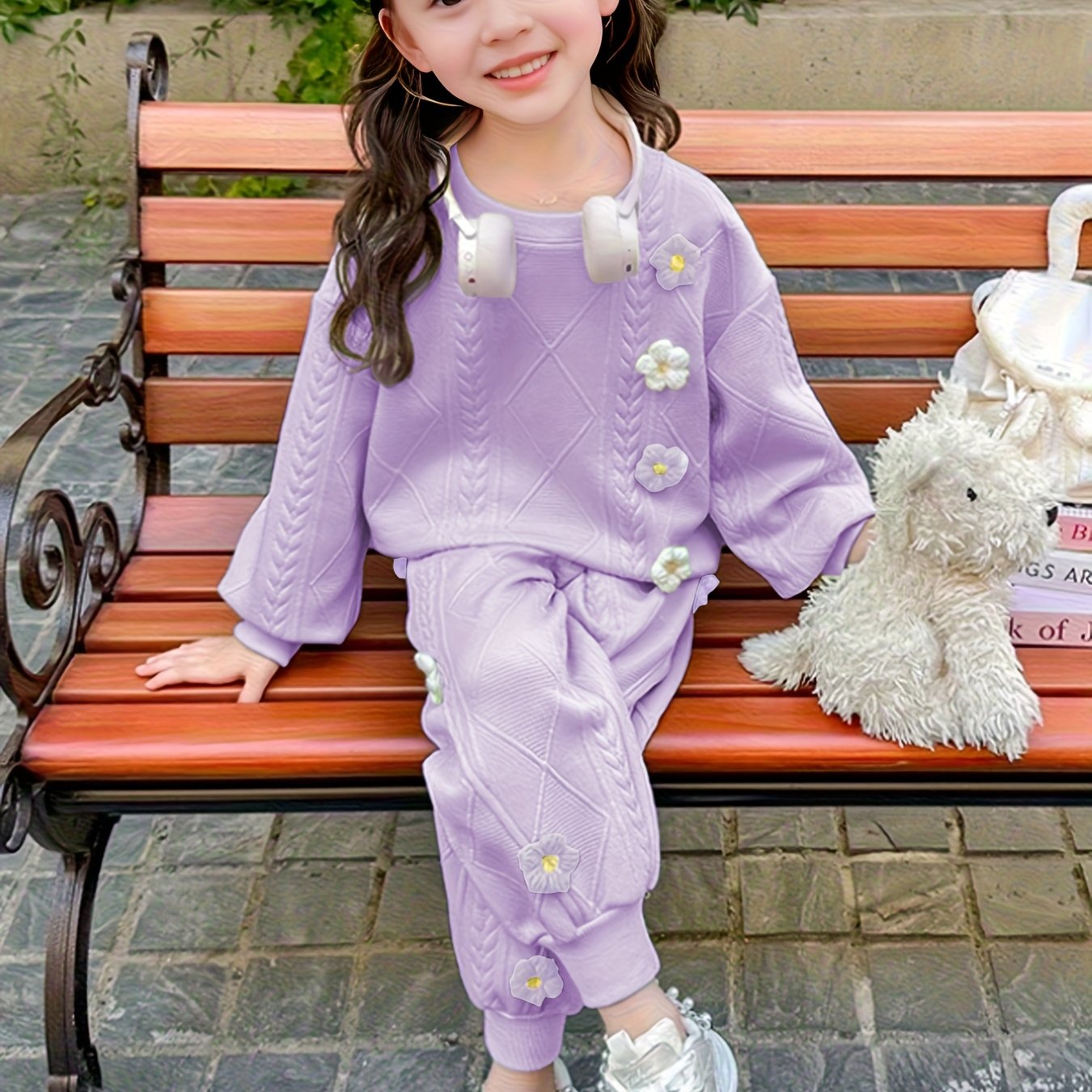 Girls' Spring and Autumn Fashion Set Korean Style 2025 New Girls' Outfit with Two-Piece Internet Celebrity